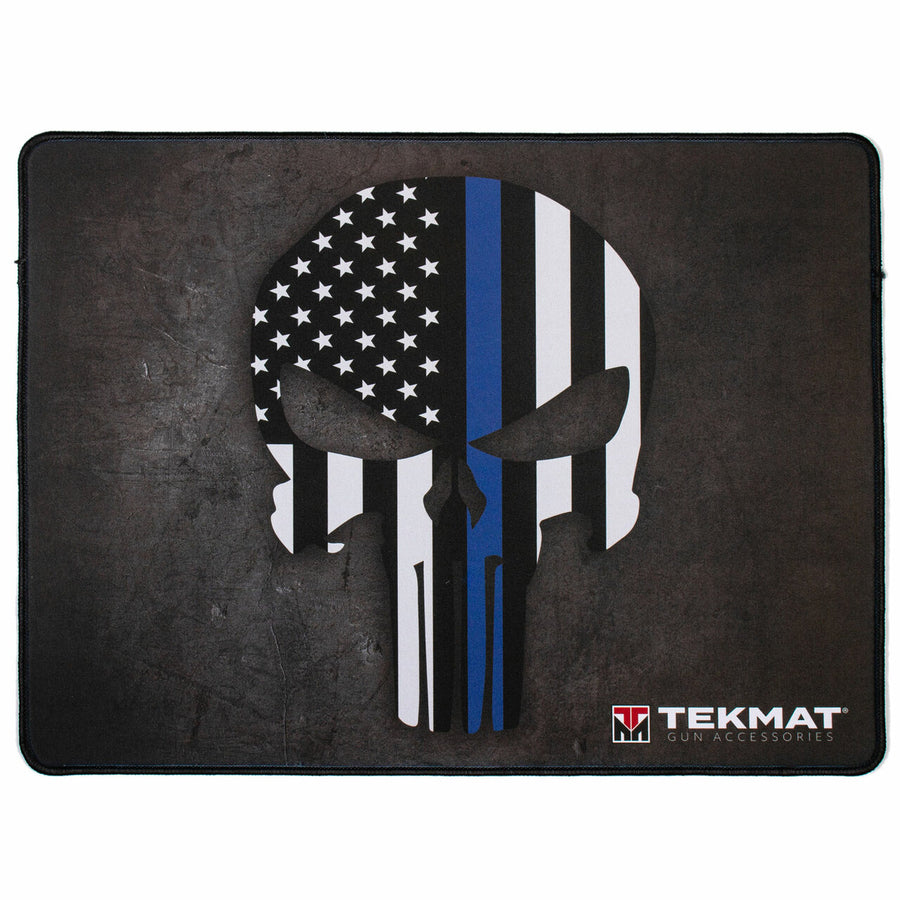 Thin Blue Line Punisher Police Support Ultra Premium Gun Cleaning Mat