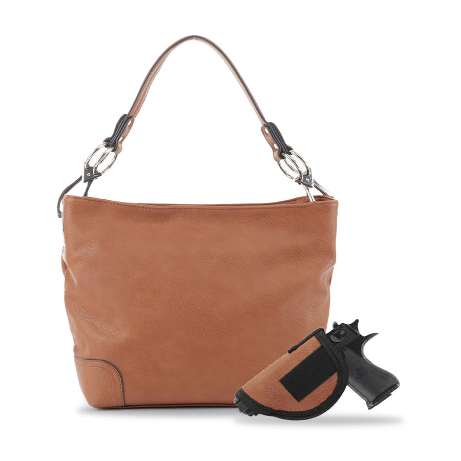 Lydia Lock and Key Hobo Shoulder Bag